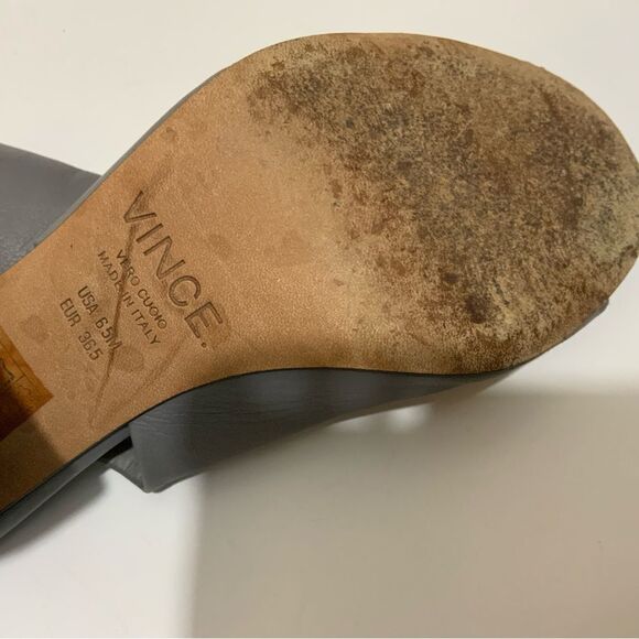 Vince ‘Faye’ Open Toe Gray Bootie size 6.5 - Picture 7 of 11